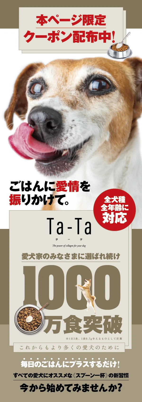 犬用コラーゲン「Ta-Ta(タータ)」／20240215（商標）